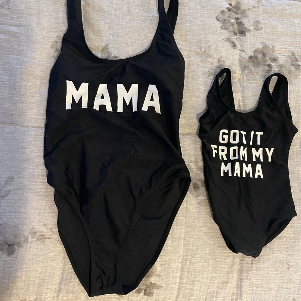 Mother and baby swimsuit set